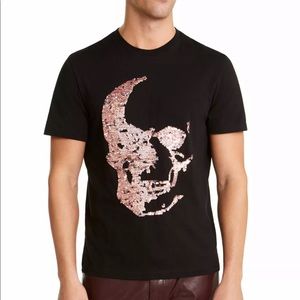 Men’s T Shirt Black Size M Sequin